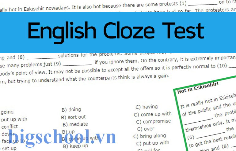 Cloze Test là gì? Bí quyết làm bài hiệu quả từ BigSchool 1 cloze test la gi 1