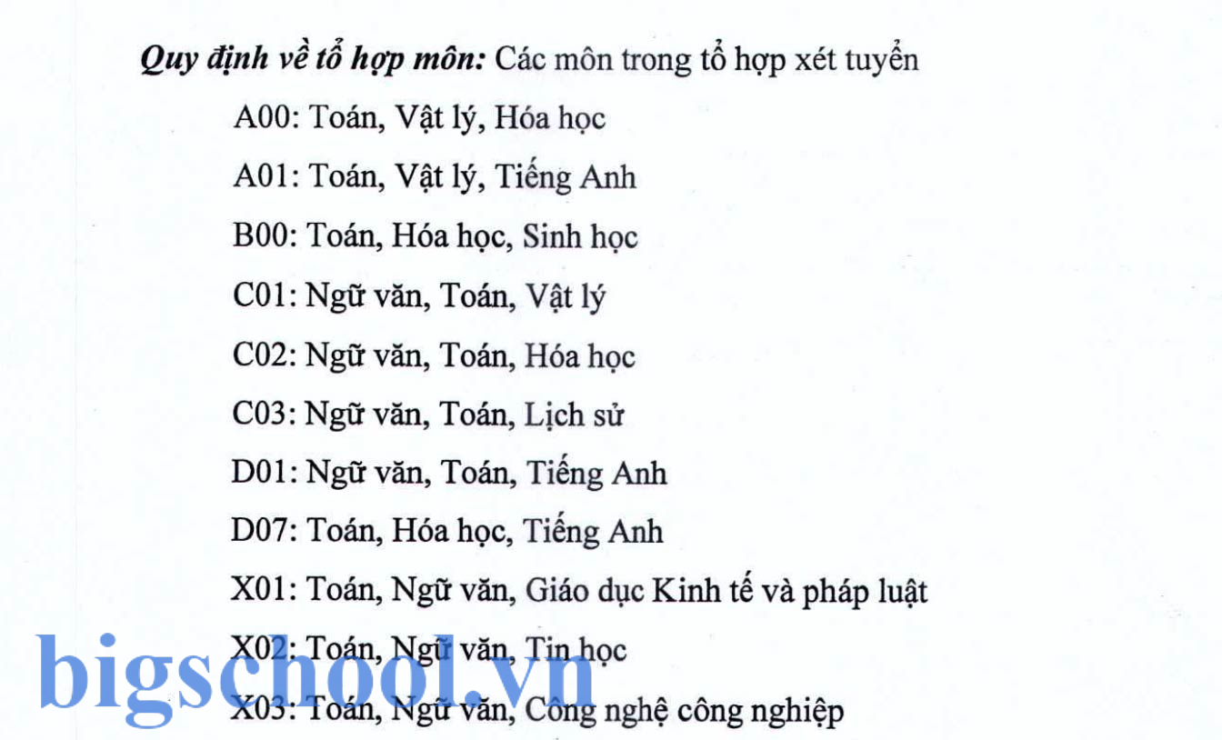 X01 gồm những môn gì? Trường, ngành xét tuyển khối X01 1