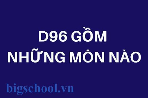 Giải đáp: Khối D96 gồm những môn nào? Ngành nào?