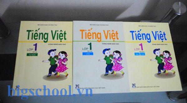 Bộ sách Tiếng Việt lớp 1 - Công nghệ giáo dục của Giáo sư Hồ Ngọc Đại - Ảnh: Báo Tuổi trẻ.