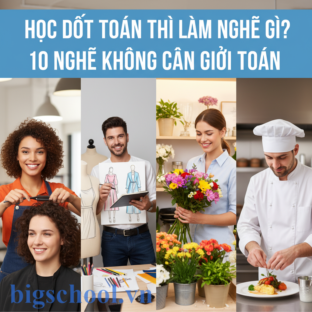 Học dốt toán thì làm nghề gì? 10 nghề không cần giỏi toán 1 hoc dot toan thi lam nghe gi 10 nghe khong can gioi toan content 2 1