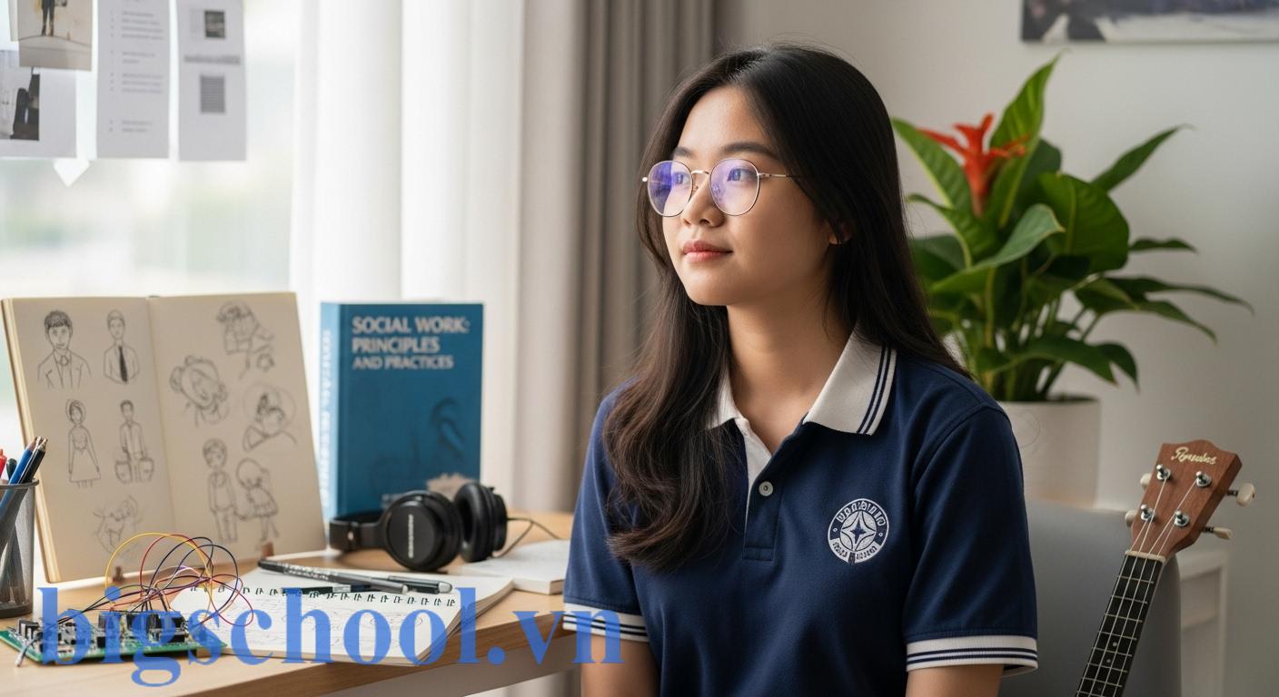 Học sinh đang khám phá sở thích, năng khiếu cá nhân, tìm định hướng nghề nghiệp phù hợp ngoài điểm số học thuật.