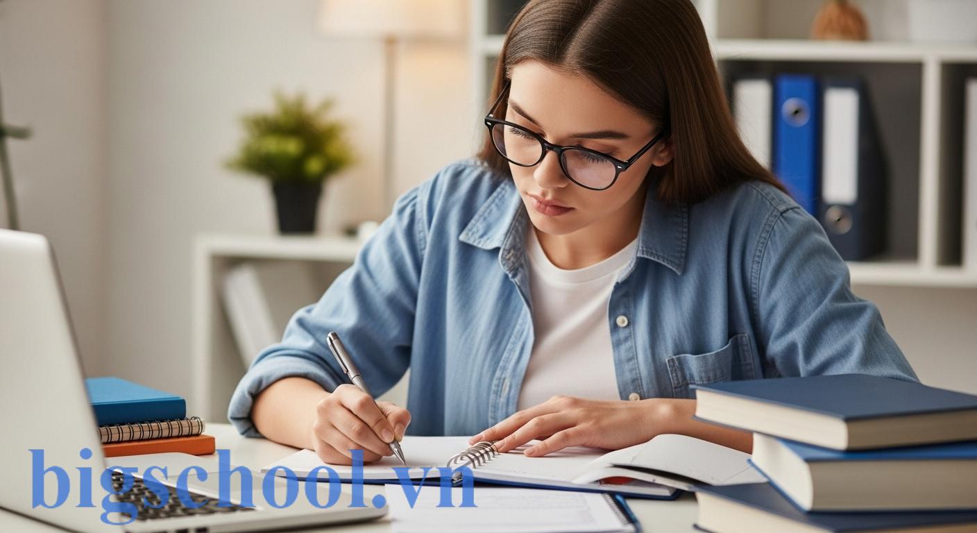 Thi sư phạm có cần học sinh giỏi không? Yêu cầu 2025 và chiến lược đỗ 2 Nữ sinh viên đang lập kế hoạch học tập, biểu trưng cho chiến lược tối ưu cơ hội trúng tuyển ngành sư phạm.