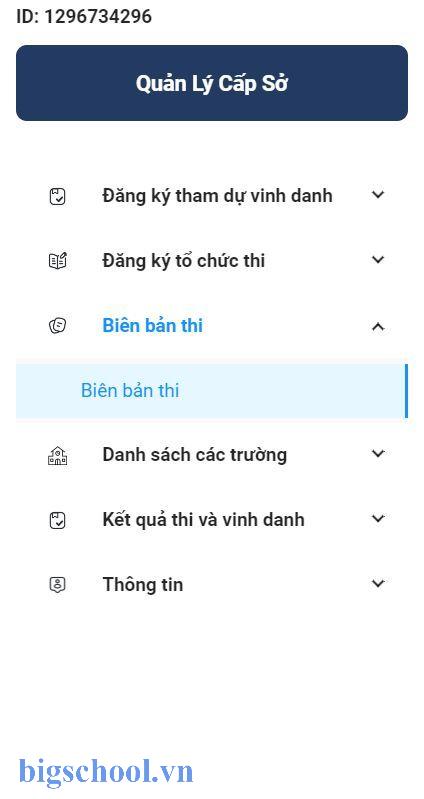 biên bản thi ioe cấp trường