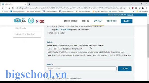 cách xác thực tài khoản IOE