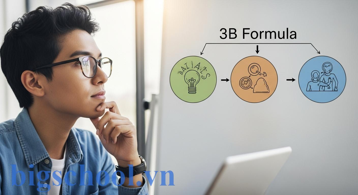 Xuất sắc hay suất sắc? Công thức chuẩn tiếng Việt 2025 1 Hình ảnh minh họa công thức 3B giúp ghi nhớ cách phân biệt từ 'xuất sắc' và 'suất sắc' trong tiếng Việt.