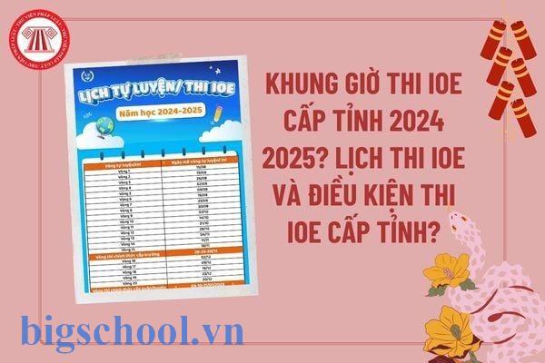 thể lệ thi ioe cấp thành phố