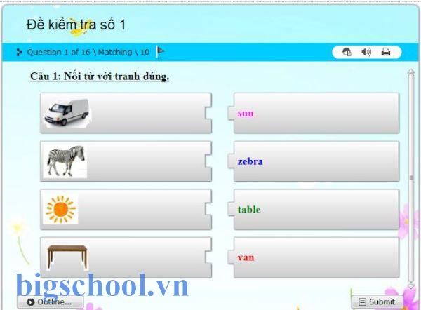 đề thi IOE lớp 1