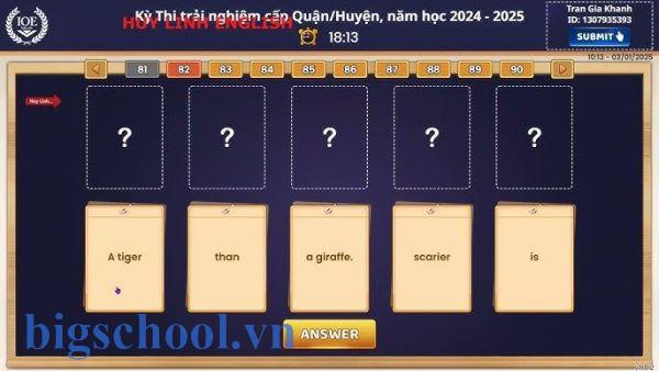 Tải Bộ Đề Thi IOE Lớp 6 Năm 2025 Có File Nghe Kèm Đáp Án Mới Nhất 3 đề thi ioe lớp 6