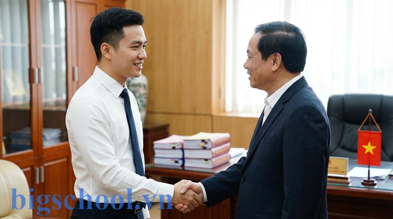 Đảng viên sinh viên rèn luyện bản lĩnh chính trị giúp tạo lợi thế khi ứng tuyển cơ quan nhà nước.