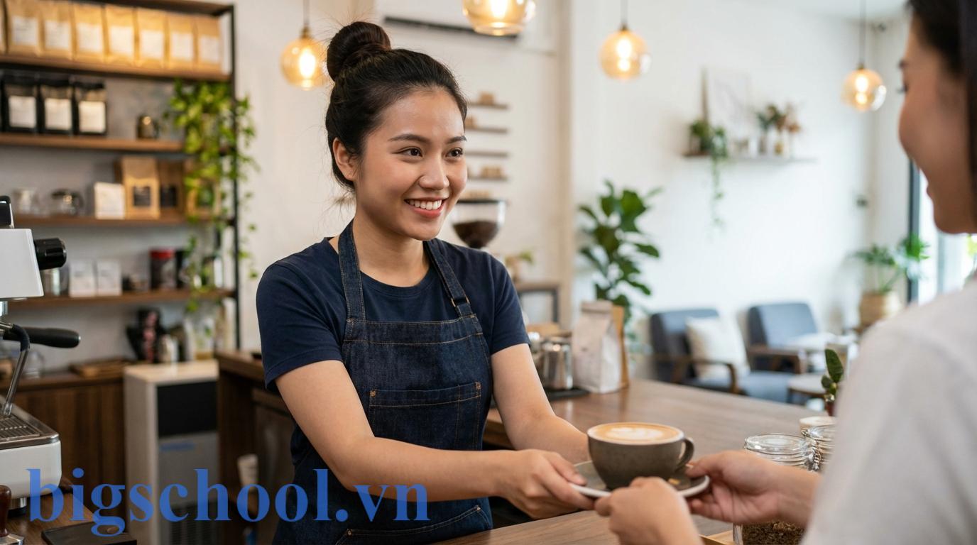 Du học sinh Việt Nam làm thêm bán thời gian để tích lũy kinh nghiệm và trang trải chi phí.