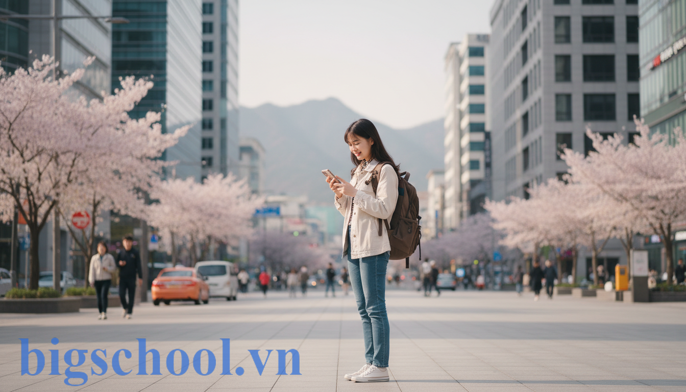 Du học sinh Việt Nam tại thành phố Busan Hàn Quốc năng động.