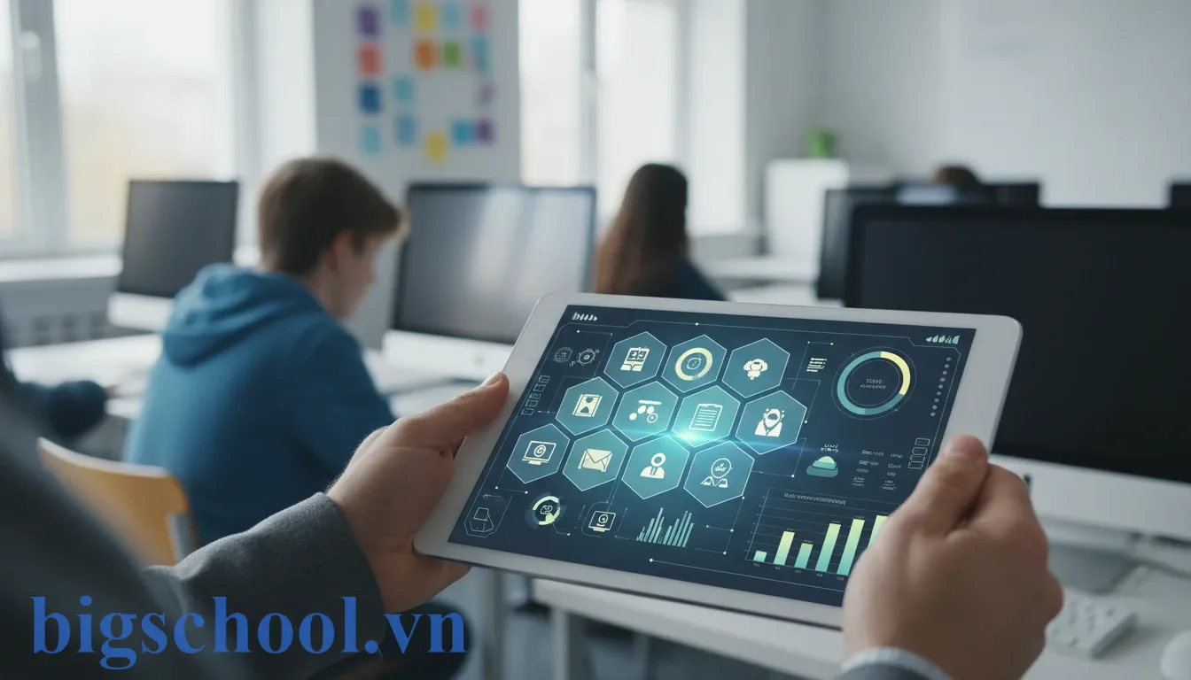 Hệ sinh thái giáo dục số hỗ trợ giáo viên quản lý nề nếp và thái độ học tập của học sinh minh bạch.