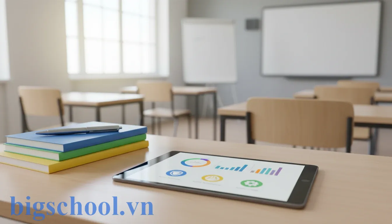 Hệ thống quản lý trường học trực tuyến hiển thị các thông tin về kỷ luật và thông báo nội quy nhà xe