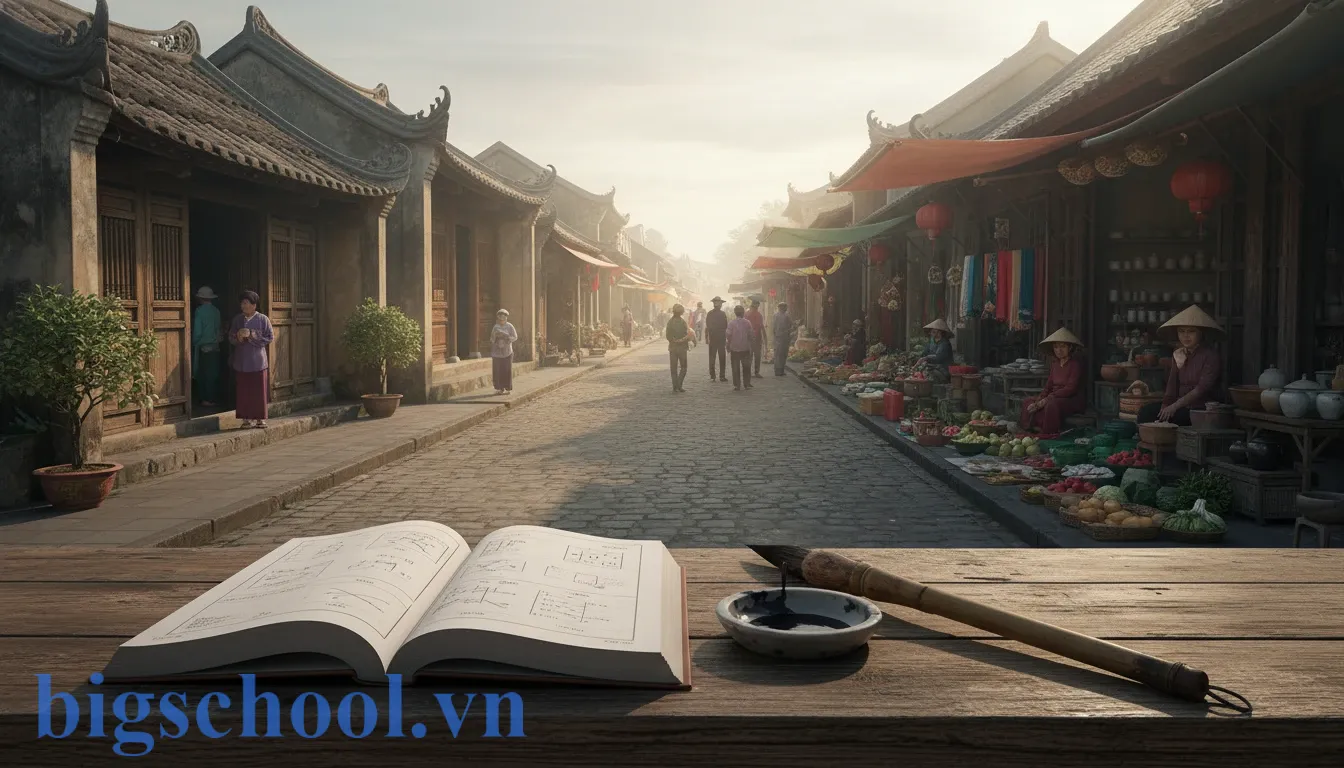 Phố xá hay phố sá? Quy tắc "3 giây" phân biệt chuẩn chính tả 100% 1 Hình ảnh minh họa phố xá gồm các ngôi nhà ở xen kẽ với cửa hàng kinh doanh tấp nập.