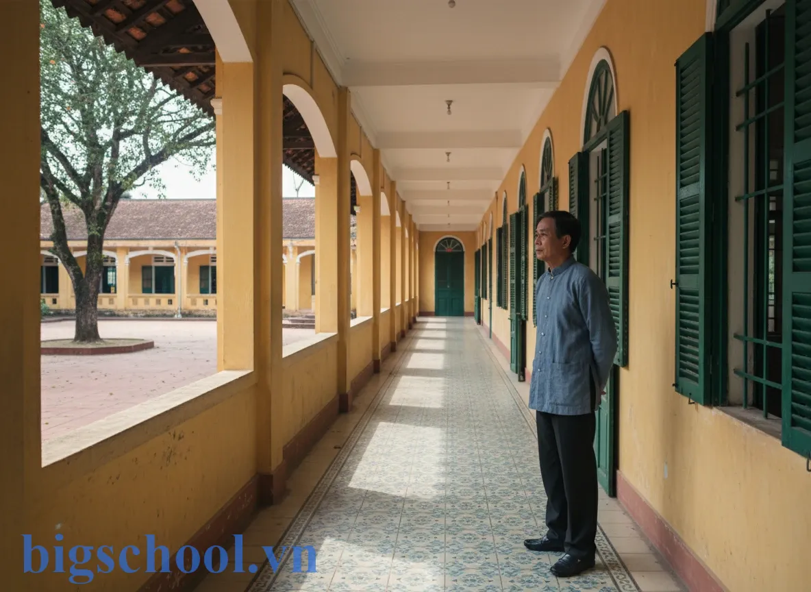 Hình ảnh minh họa về sự nghiêm minh của kỷ luật nhà giáo đối với sai phạm bạo lực.