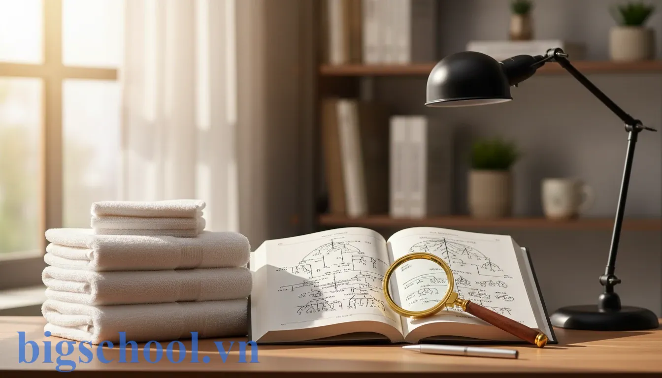 Hình ảnh mô tả việc tra cứu từ vựng giặt giũ chính xác trong từ điển và sách giáo khoa.