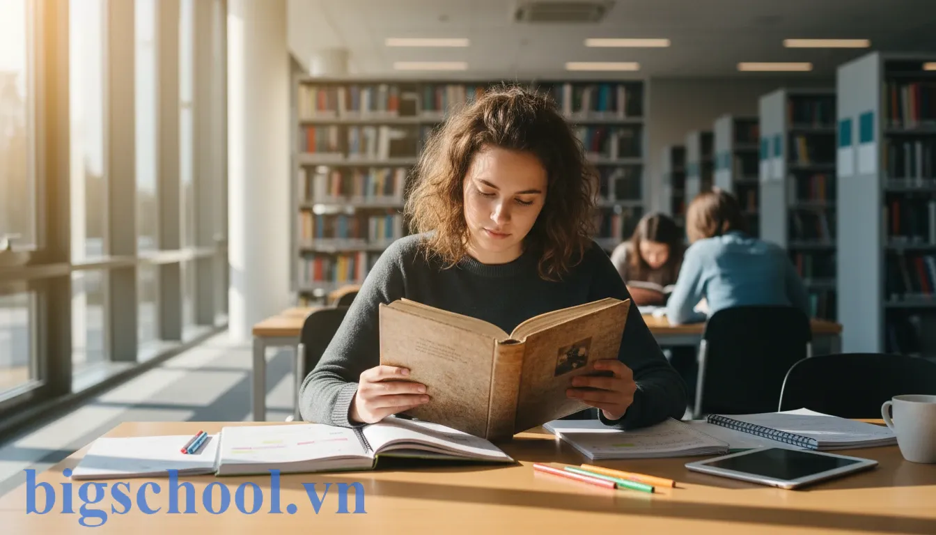 Sẻ chia hay sẽ chia? Quy tắc chính tả và cách dùng từ chuẩn xác nhất 1 Học sinh chăm chú đọc sách để rèn luyện trí nhớ hình ảnh về chính tả.