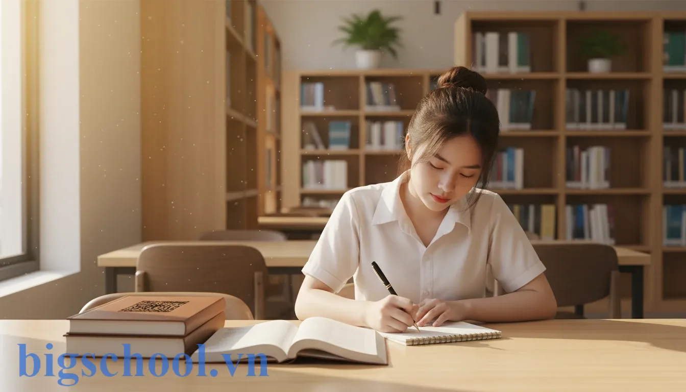 Học sinh đang rèn luyện cách viết đúng chính tả đàng hoàng qua việc tra cứu từ điển.