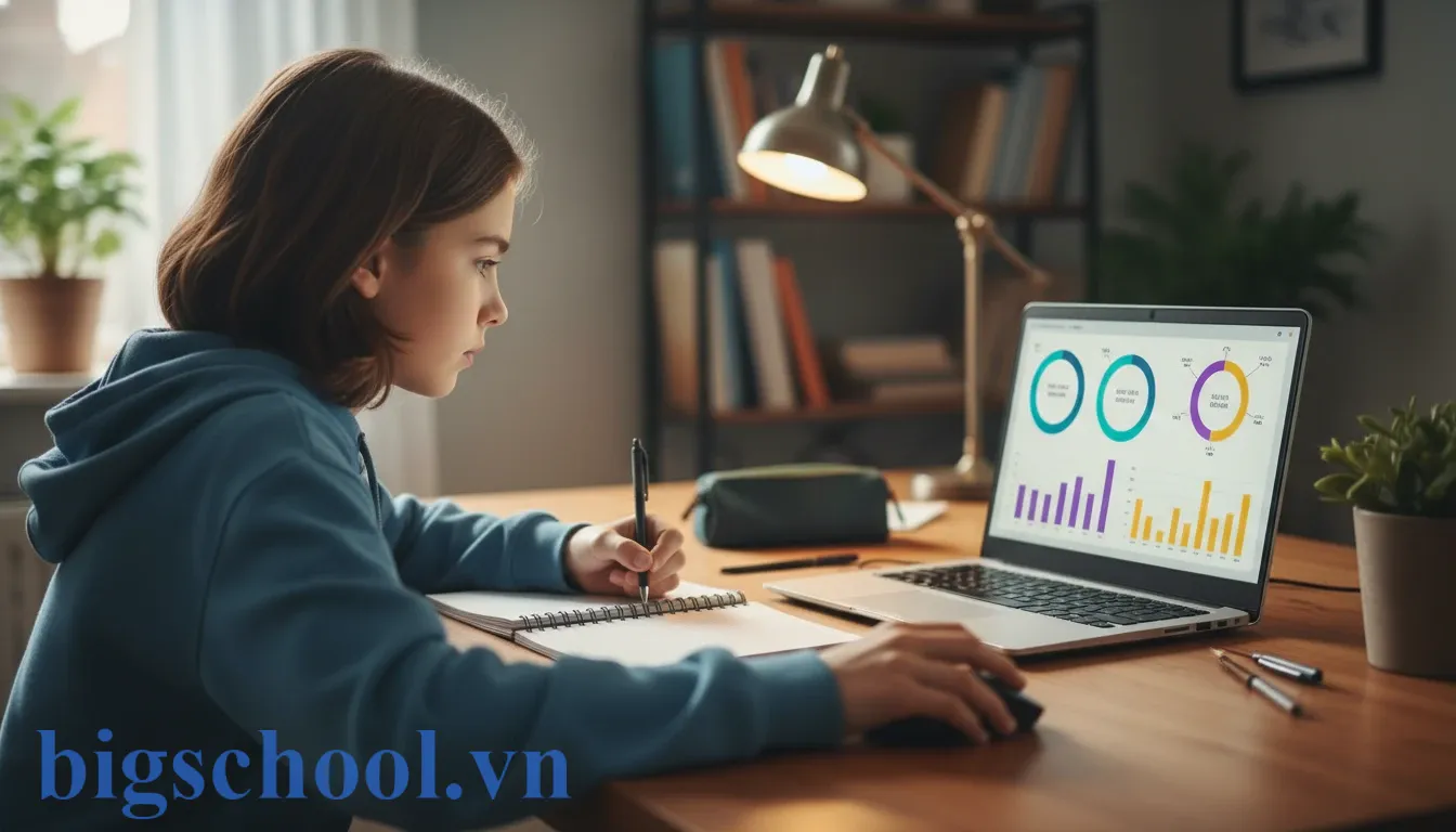 15 Điều Nội Quy Học Sinh Lớp 7 Chuẩn Nhất 2026 Và Cách Xử Lý Vi Phạm 3 Học sinh lớp 7 sử dụng máy tính học tập trên nền tảng giáo dục số thông minh.