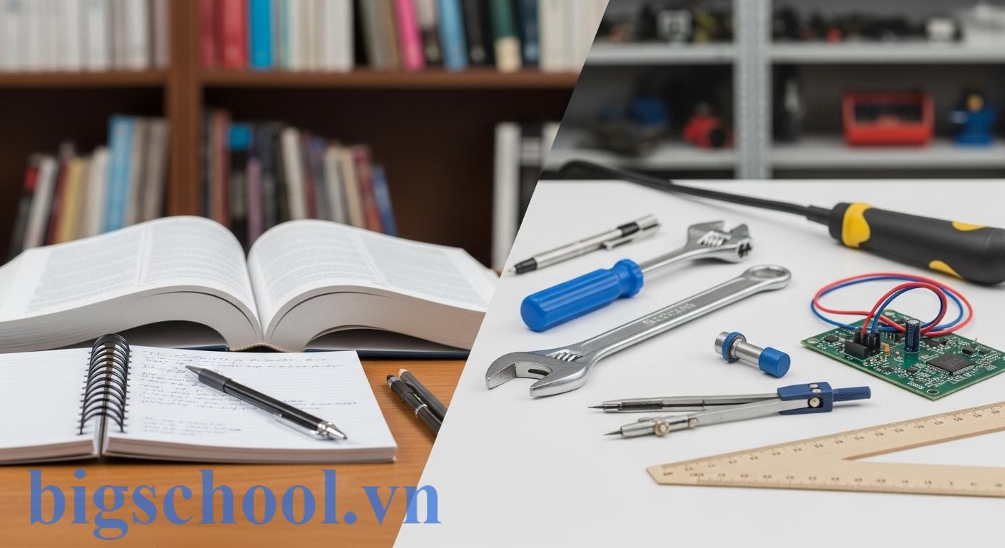 Học sinh trung tâm giáo dục thường xuyên vừa học văn hóa vừa rèn luyện kỹ năng nghề.