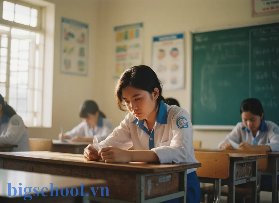 Học sinh Việt Nam buồn bã vì bị giáo viên xúc phạm danh dự nhân phẩm.