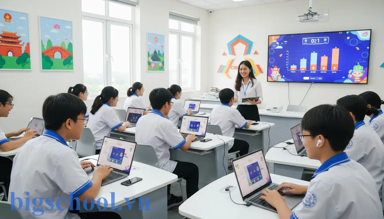 Thế hệ trẻ là gì? Từ A-Z về Gen Z, Gen Alpha và Lộ trình công dân toàn cầu 3 Học sinh Việt Nam hào hứng tham gia cuộc thi trí tuệ trực tuyến trên nền tảng giáo dục.