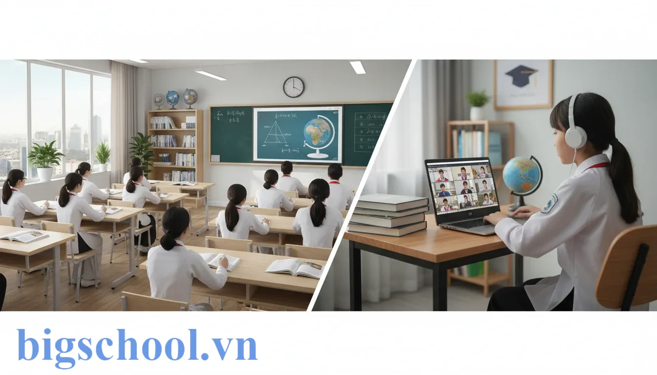 Học sinh Việt Nam tuân thủ nội quy trong cả lớp học truyền thống và môi trường học tập trực tuyến.