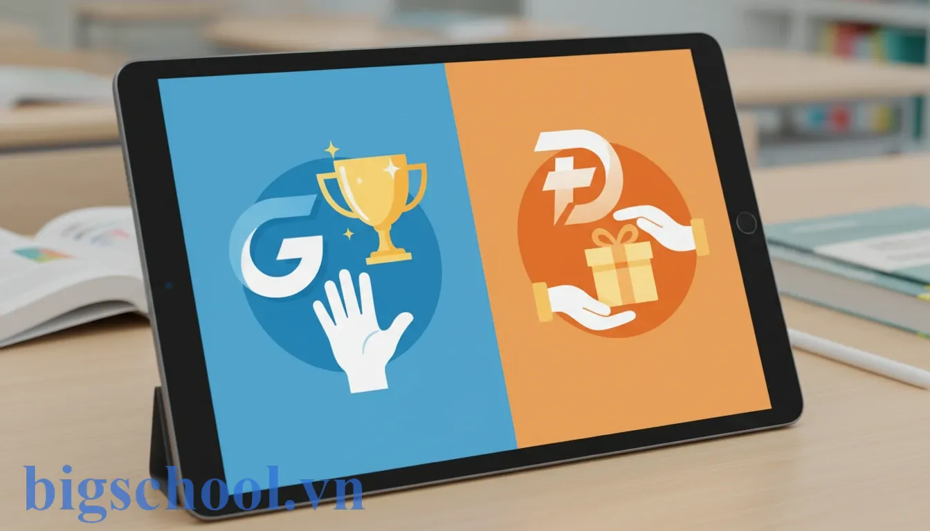 Mẹo ghi nhớ chính tả phân biệt giành giật và dành cho qua chữ cái G và D.