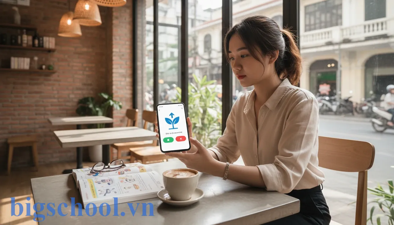 5 Phương pháp học Kanji hiệu quả: Nhớ siêu tốc, chống quên (2025) 3 Người dùng ứng dụng flashcard điện thoại để ôn tập Kanji theo phương pháp lặp lại ngắt quãng.