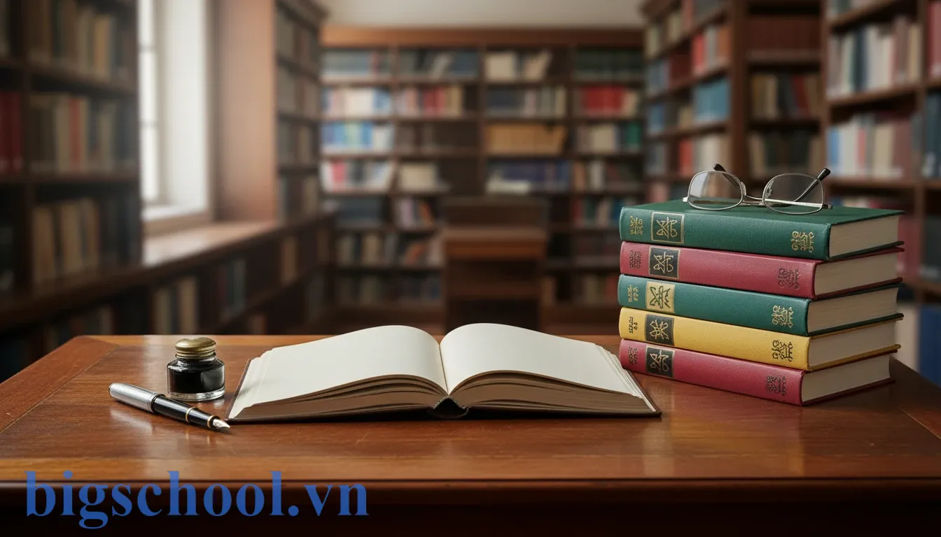 Sách giáo khoa Tiếng Việt và sổ tay đặt trên bàn gỗ minh họa quy tắc chính tả i ngắn.