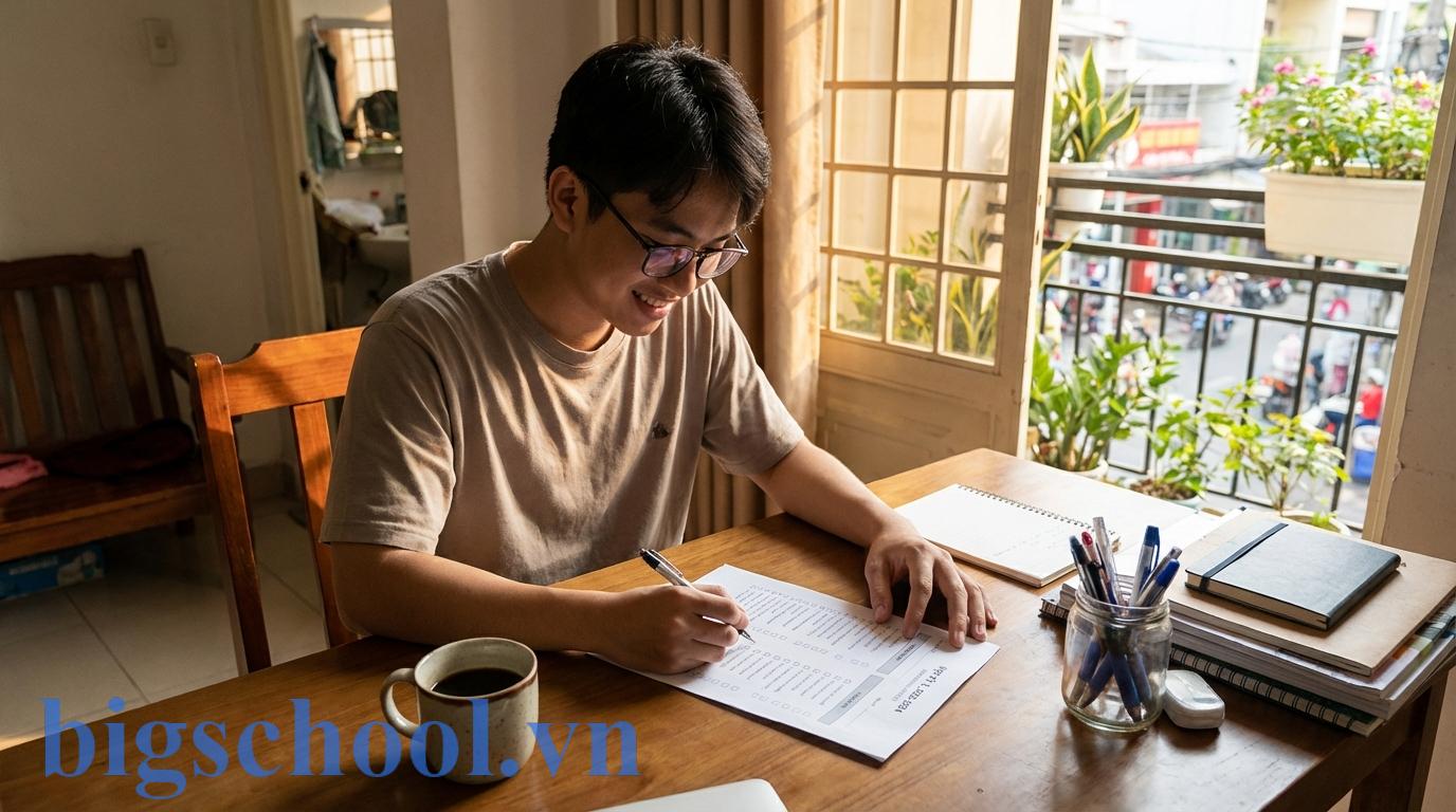 Sinh viên lên kế hoạch học tập chi tiết để hoàn thành các học phần tiên quyết đúng lộ trình.