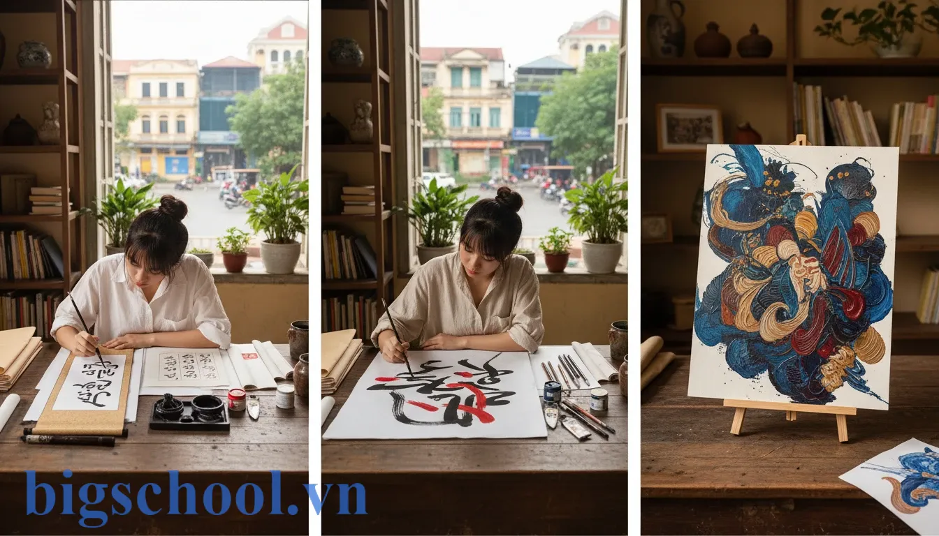 Sơ đồ khái niệm Shuhari mô tả các bước từ tuân thủ đến tự do sáng tạo.