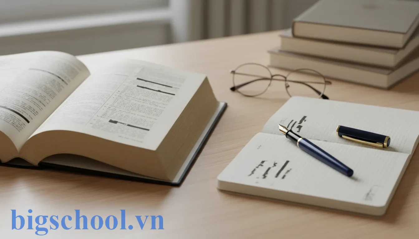 Sổ tay ghi chép và từ điển tiếng Việt hỗ trợ học sinh phân biệt đúng chính tả lắt nhắt.