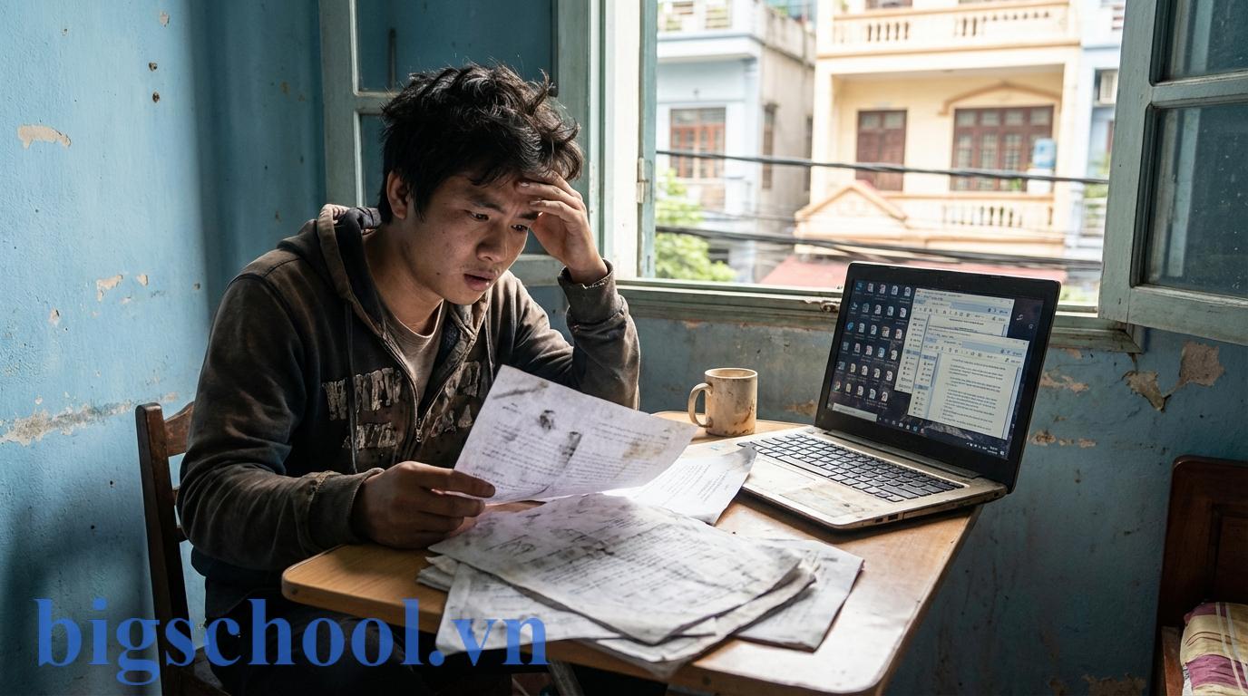 Thí sinh Việt Nam bối rối khi ôn tập bằng các tập đề thi thử photocopy không chính thống.