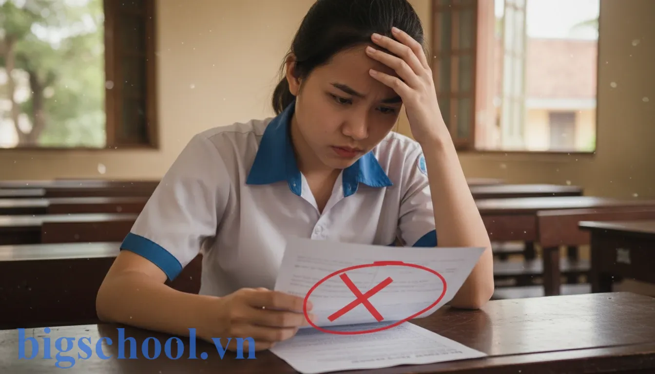 Thi bị đánh dấu bài có sao không? 3 Mức phạt & Cách xử lý (Quy chế 2025) 2 Thí sinh Việt Nam lo lắng khi đối mặt với rủi ro bị trừ điểm bài thi.