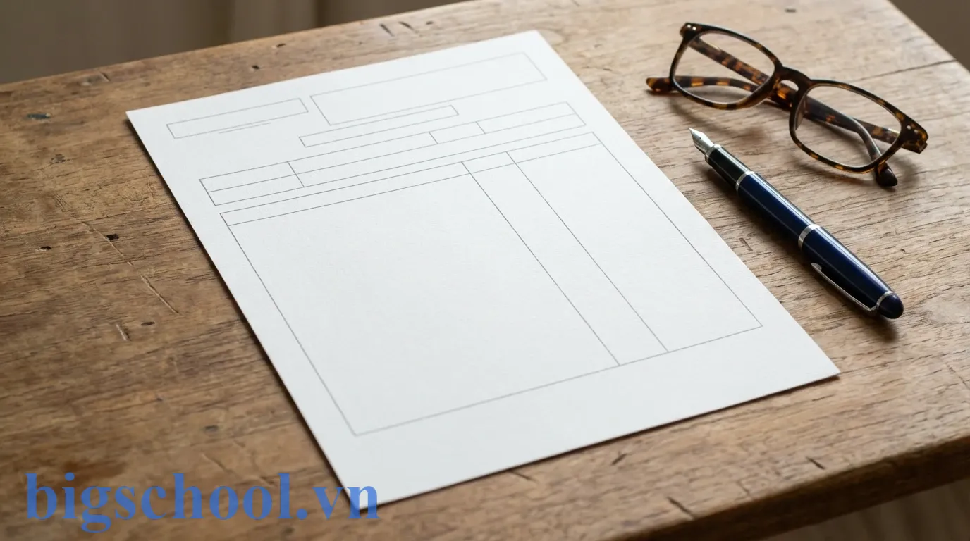 Cách trình bày Quốc hiệu và Tiêu ngữ chuẩn trên đơn xin nghỉ phép học sinh.