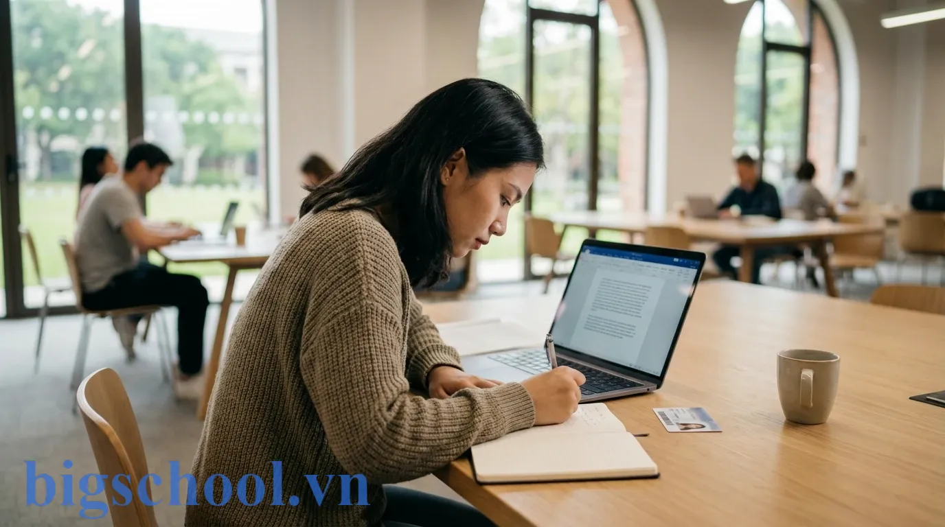 Mẫu đơn xin phép nghỉ học IUH 2026: Tải File chuẩn & Hướng dẫn nộp đúng quy chế 1 Sinh viên điền đầy đủ thông tin vào mẫu đơn xin nghỉ học IUH theo hướng dẫn.